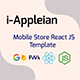 i-Appleian | React JS Mobile Store Template 