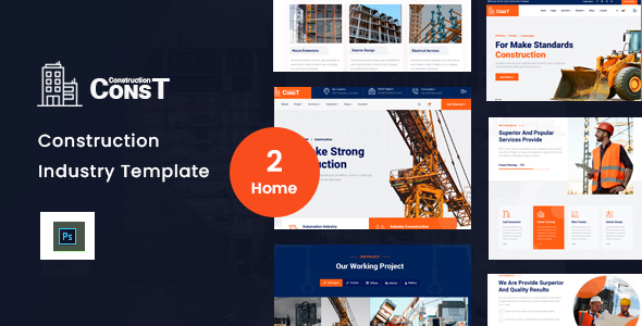 Const - Construction Psd Template