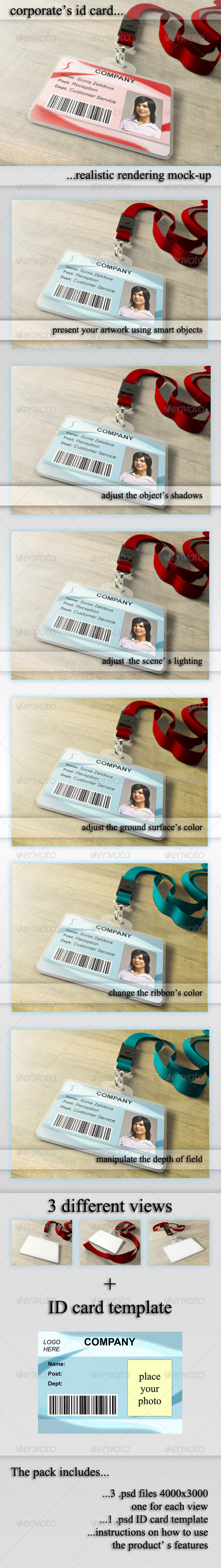 ID Card Holder Mockup - Miscellaneous Print