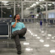 Young Man Talking On Phone At Airport  - VideoHive Item for Sale