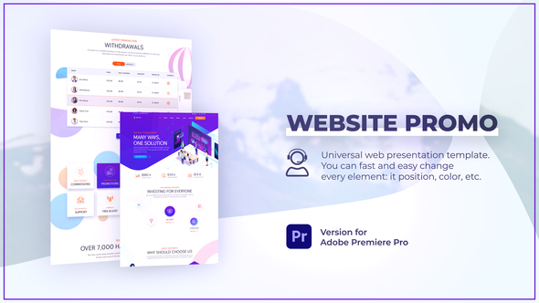 Website Promo with Devices Mockup