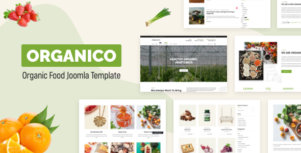 Organico – Nutritionist Food & Farm Joomla 4 Template