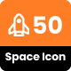 50 Space Icon Set
