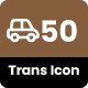 50 Transportation Icon Set