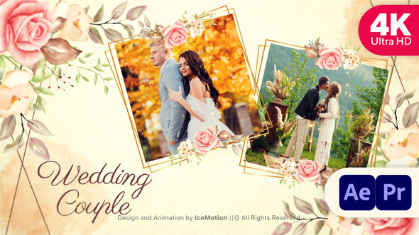 Wedding Invitation Slideshow 4K || MOGRT