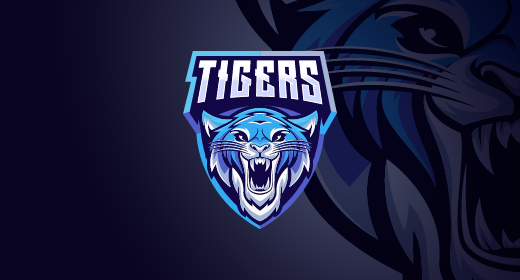 Tigers mascot logo