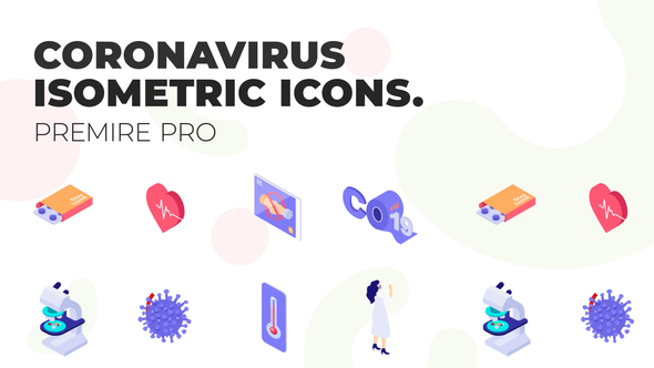 Coronavirus - MOGRT Isometric Icons