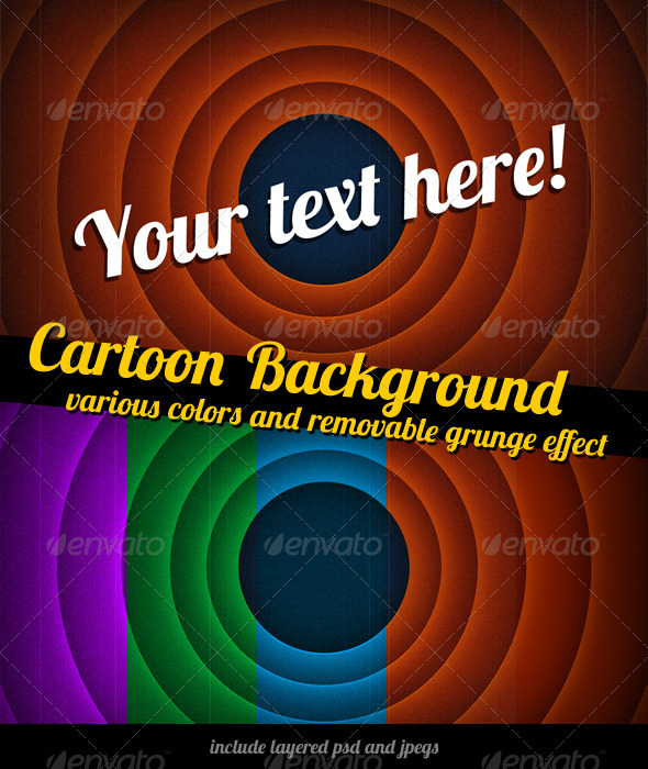Cartoon "The End" Background - Miscellaneous Backgrounds