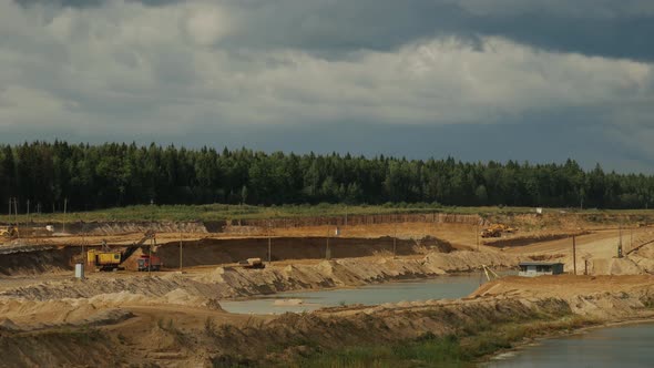 Time Laps, the Work of Technology in the Sand Pit.