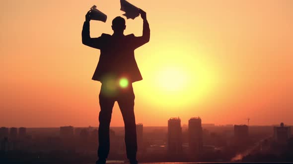 Frustrated Corporate Employee Urban City View alt