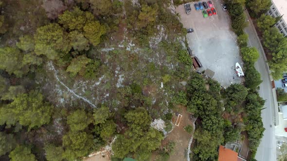 Beach, Rooftops and Streets of Hvar Croatia alt