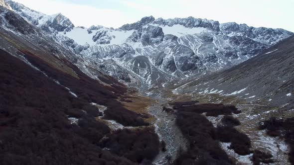 Patagonia landscape. Ushuaia Tierra del Fuego. Patagonia Argentina. alt