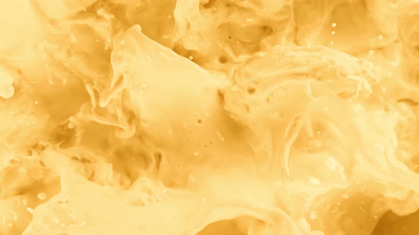 Super Slow Motion Shot of Splashing Fresh Banana Milk Liquid at 1000 Fps alt