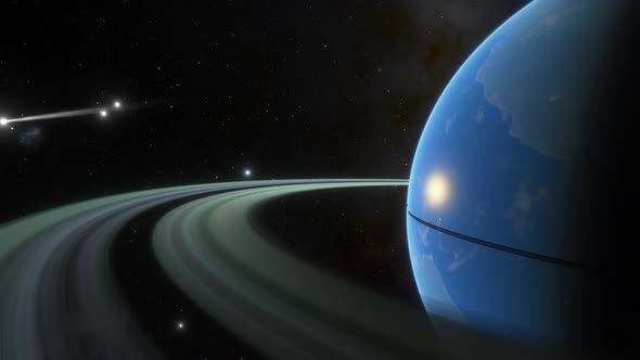 Space Background - Rocky Exoplanet alt