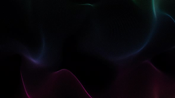 Blue Green Pink Color Fluid Particle Liquid Motion Wave alt