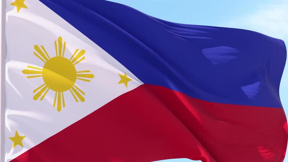 Philippines Flag Looping Background