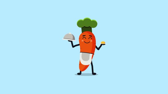 Cook carrot animation