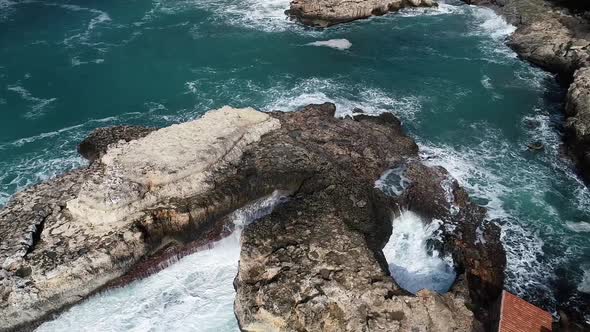 Flight Over Beautiful Seashore at Mallorca