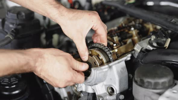 Auto Car Mechanic Workshop Repair Car Engine