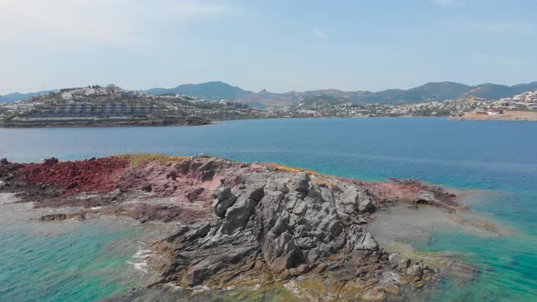 Uninhabited Virgin Island Created By Volcanic Activity. Wild Little Gull House. alt