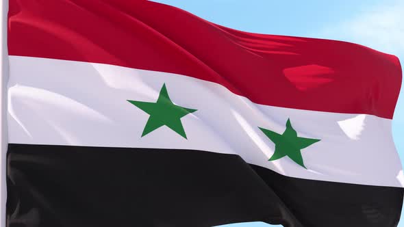 Syria Flag Looping Background