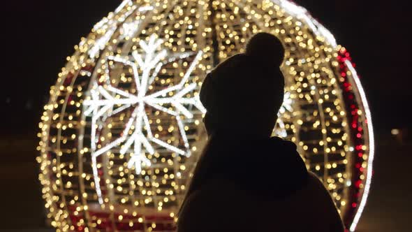 Christmas Bauble Silhouette