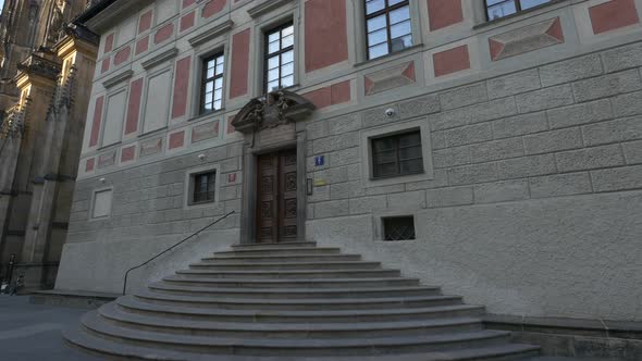 Entrance to the Roman Catholic parish alt