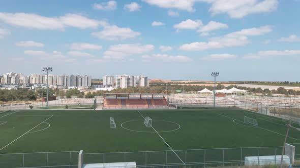 Soccer Field Playground ,at Southern District City In Israel Named By Netivot alt
