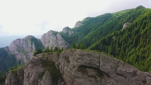 Hiking on top of the Mountain alt