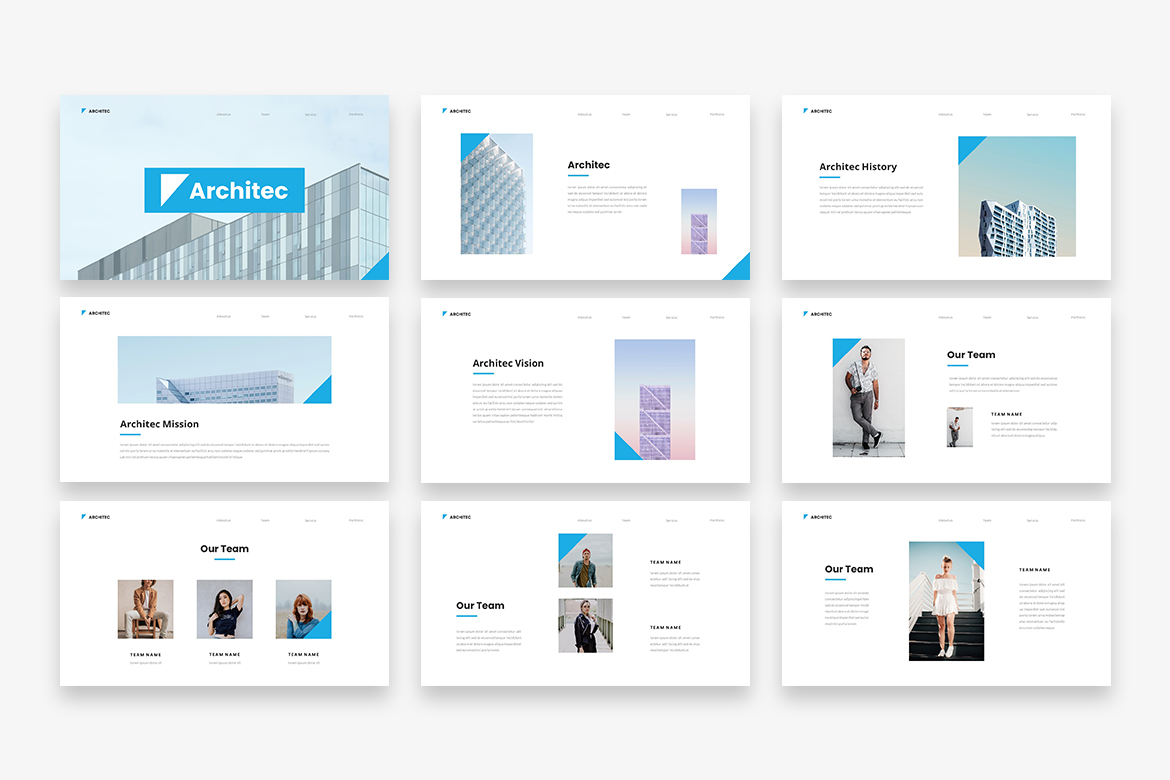 Architec - Architecture Google Slides Template by TyperLine | GraphicRiver