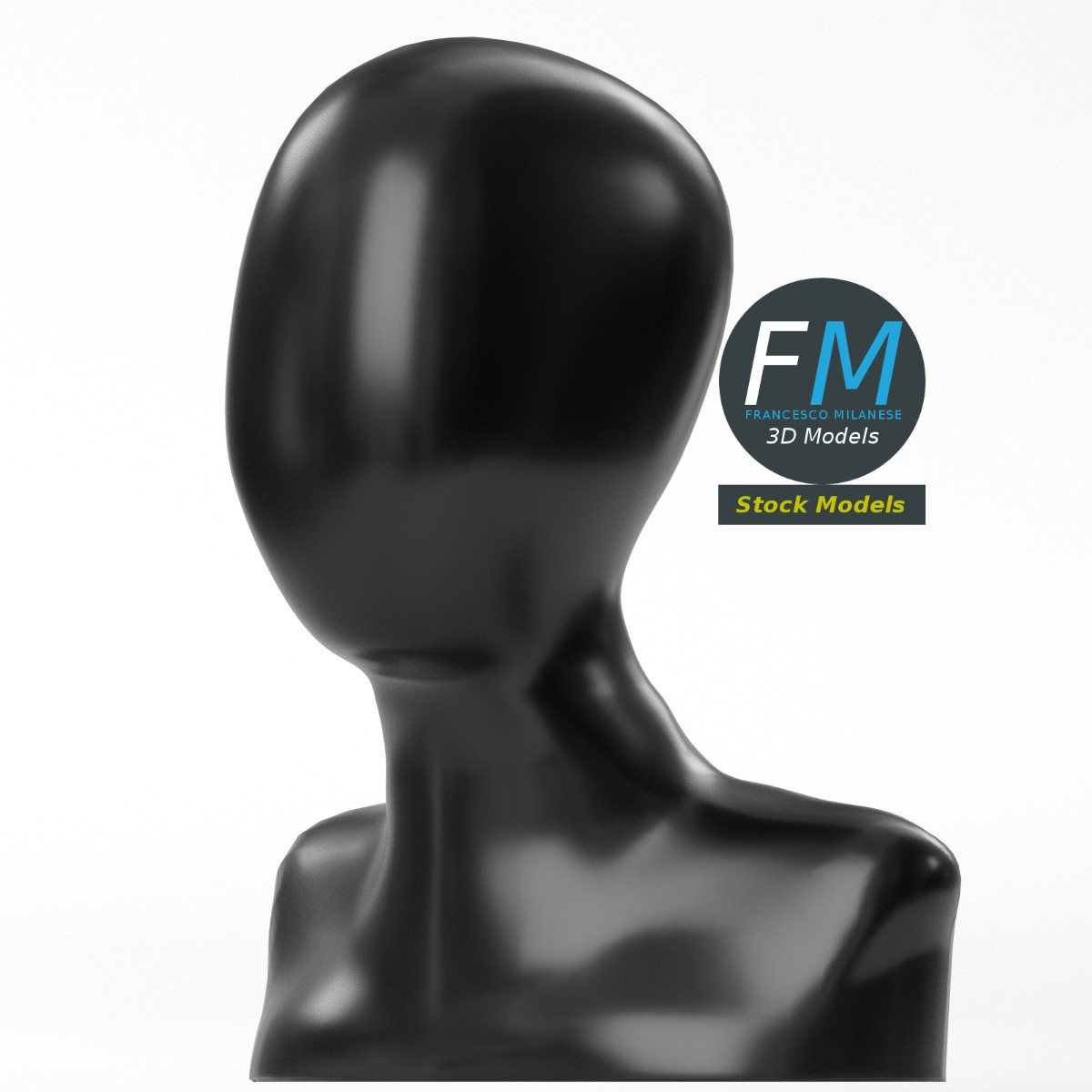 Faceless mannequin head by 3DOcean
