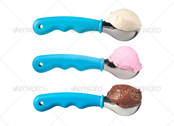 Scoops of ice cream - Stock Photo - Images
