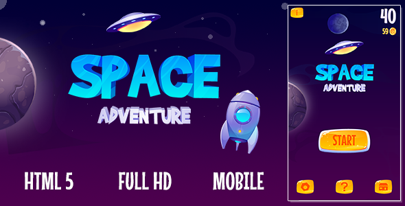 Endless Game - Casual HTML5 Space Adventure Game
