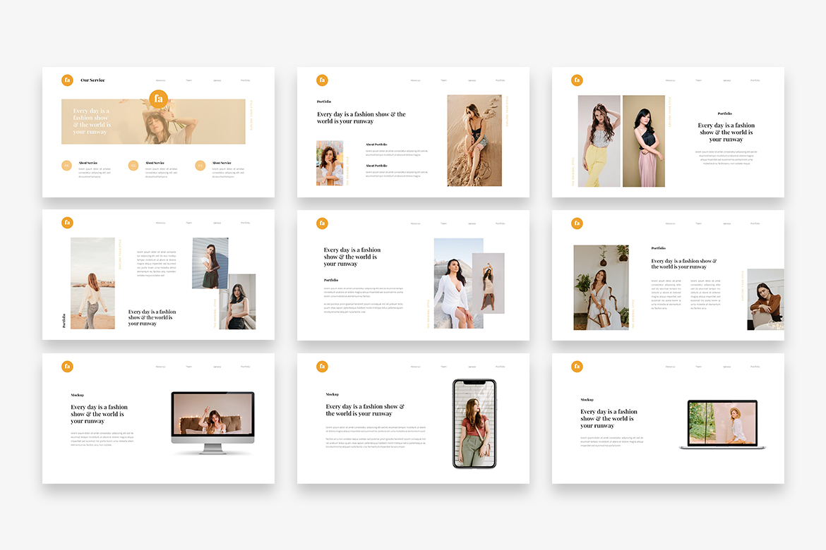 Fasho - Fashion PowerPoint Template, Presentation Templates | GraphicRiver