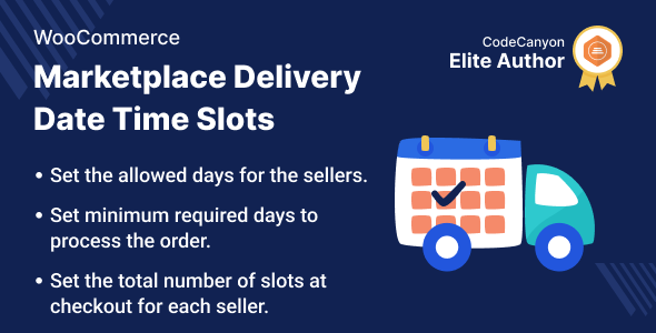 WooCommerce Marketplace Delivery Date Time Slots
