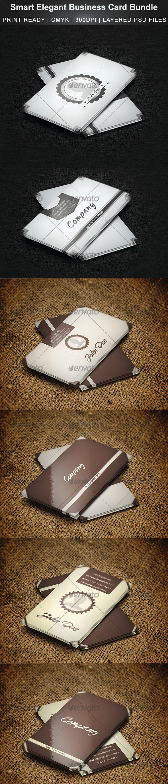Smart & Elegant Business Card Bundle - Creative Business Cards