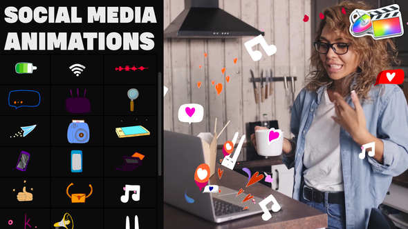 Social Media Stickers for FCPX