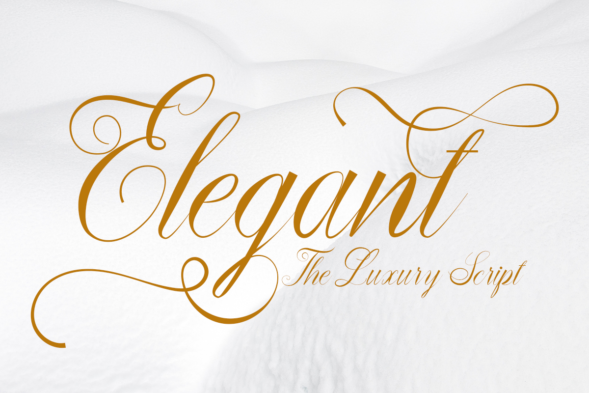 Elegant Script, Fonts | GraphicRiver