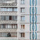 Facade of the Soviet panel building. Typical for Eastern Europe five-storey building, tiled - PhotoDune Item for Sale