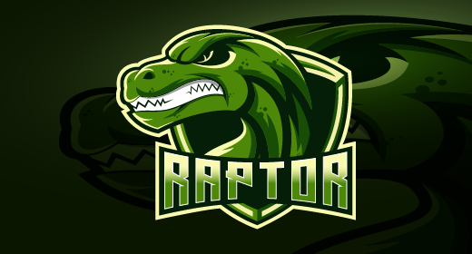 Raptor mascot logo
