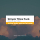 Simple Titles 3.0 | FCPX &amp; Apple Motion - VideoHive Item for Sale