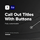 Call Out Titles With Buttons - VideoHive Item for Sale