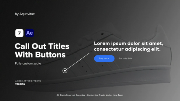 Call Out Titles With Buttons Titles template preview