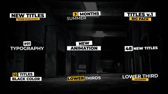 Modern Titles | After Effects Titles template preview