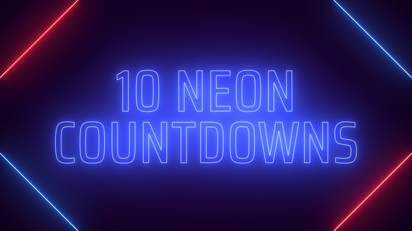Neon Countdowns for Premiere Pro