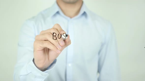 Business Process, Writing On Transparent Screen alt