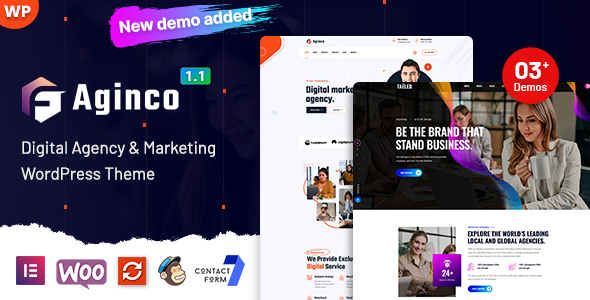 Aginco – Digital Agency WordPress Theme