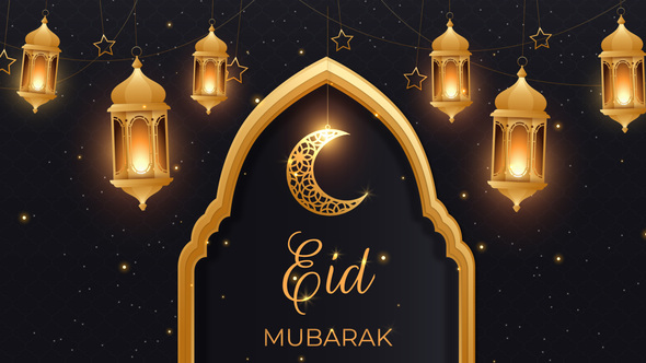 Eid Mubarak broadcast-packages template preview