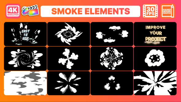 Smoke Elements and Titles for FCPX