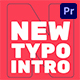 New Typo Intro | Mogrt - VideoHive Item for Sale